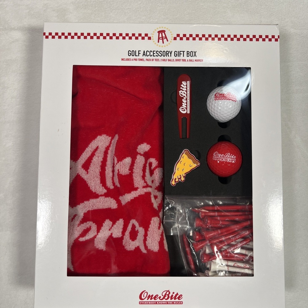 Barstool Sports Golf‎ Accessory Gift Box One bite Pizza Accessories Brand New